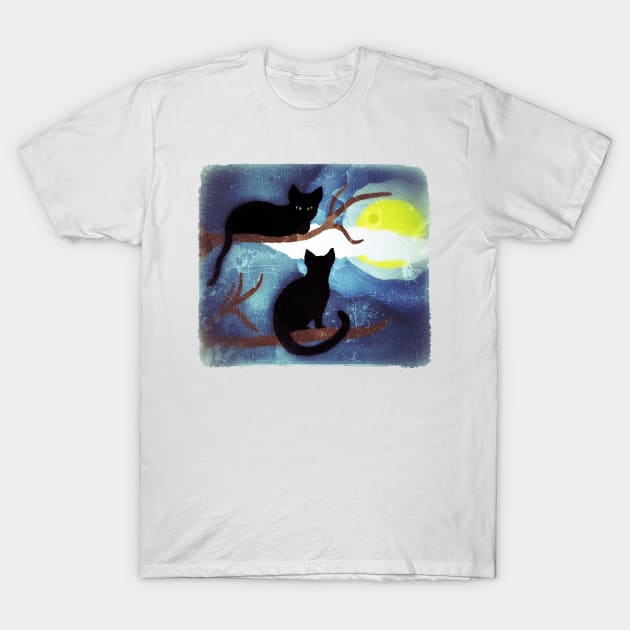 Stalking the Full Moon T-Shirt by Snobunyluv